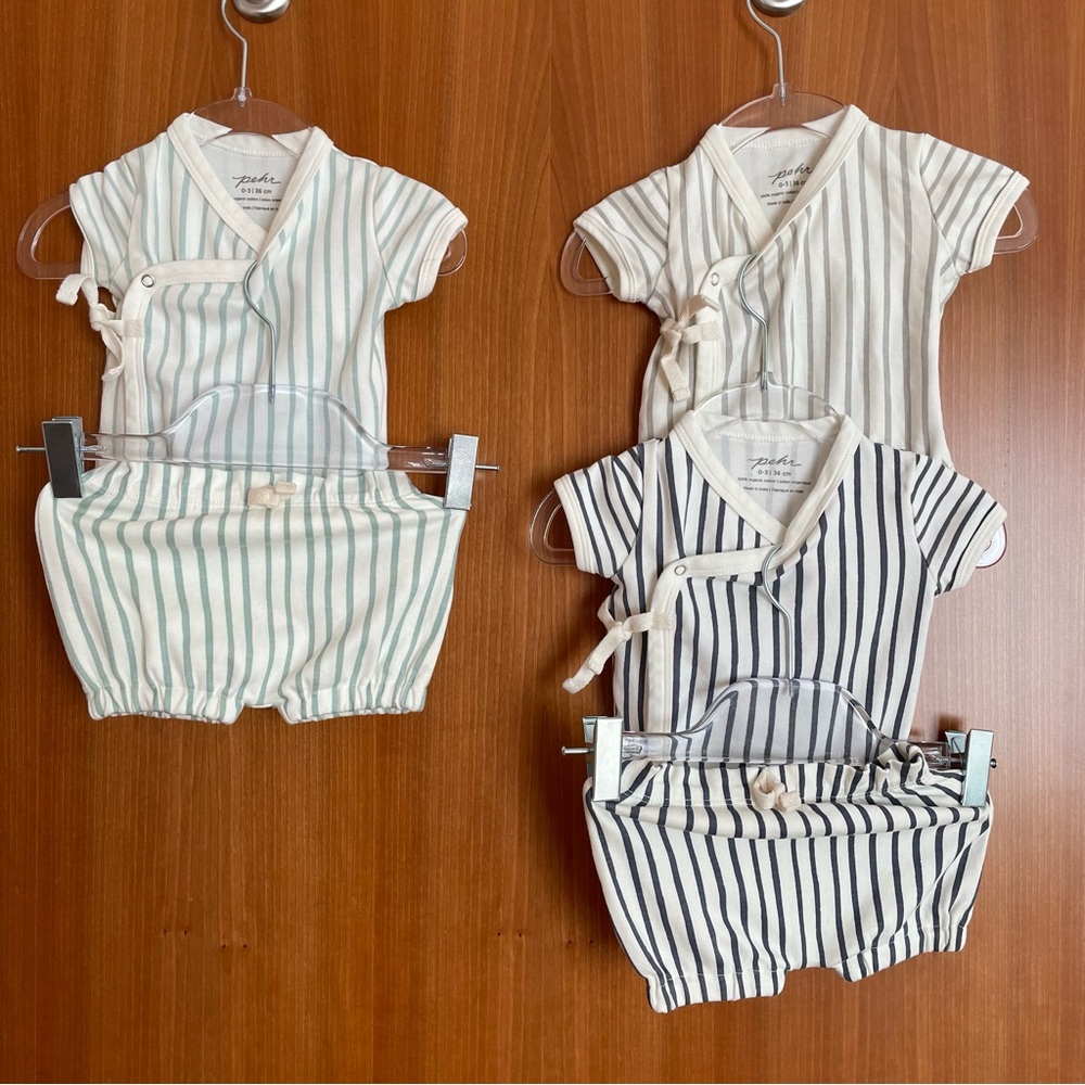 Pehr 0-3 month Kimono Onesies